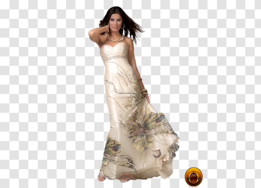Gown Cocktail Dress Fashion Model - Silhouette Transparent PNG