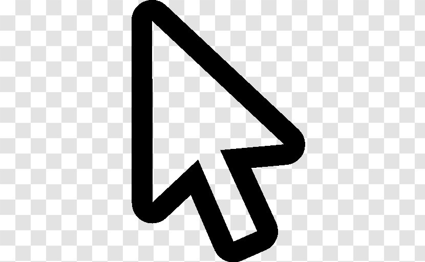 Computer Mouse Pointer Cursor - Triangle Transparent PNG