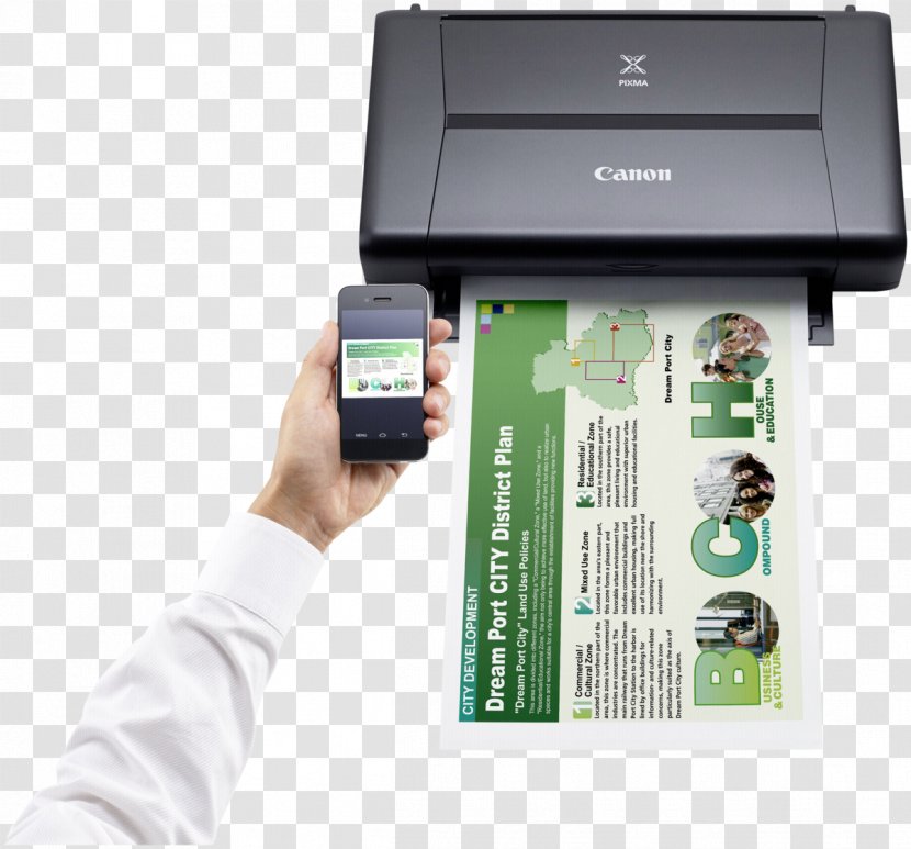 Inkjet Printing Printer Canon PIXMA IP110 Ink Cartridge - Technology Transparent PNG