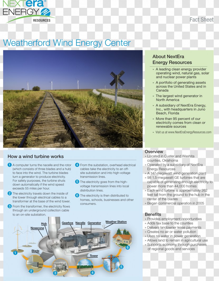 NextEra Energy Resources Wind Power Turbine Transparent PNG