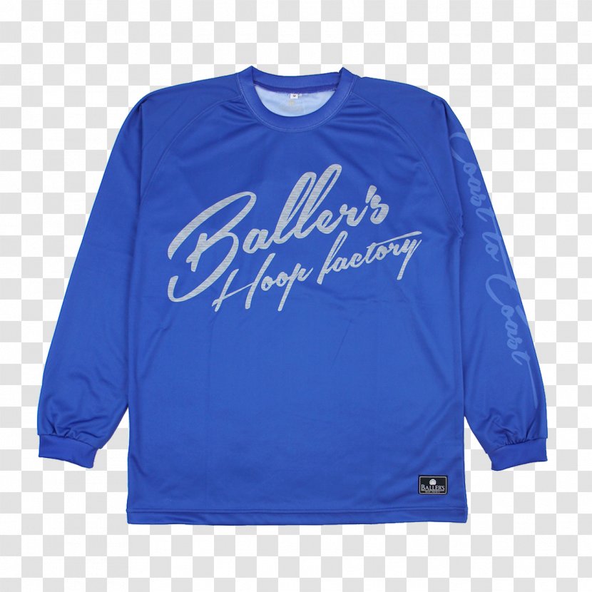 Long-sleeved T-shirt Top - Cobalt Blue Transparent PNG