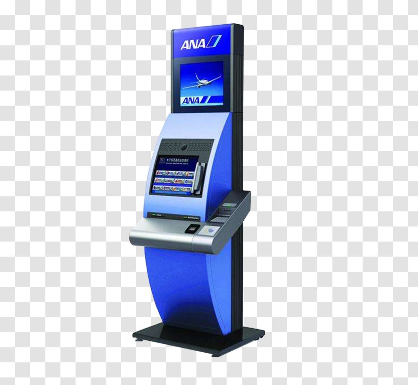 Interactive Kiosk Automated Teller Machine Money - Transaction Account - Blue ATM Transparent PNG