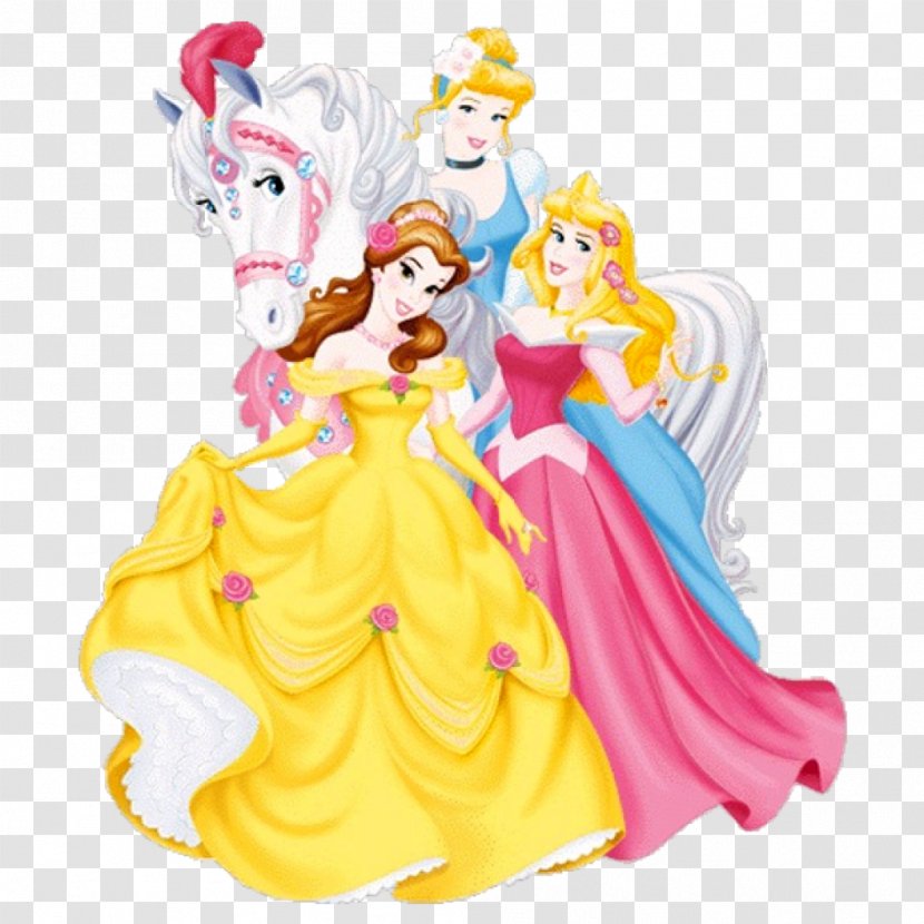 Belle Ariel Princess Aurora Cinderella Jasmine - Figurine Transparent PNG