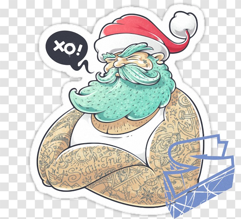 Santa Claus T-shirt Tattoo Mrs. Christmas Day - Tshirt Transparent PNG