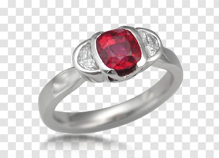 Ruby Engagement Ring Gemstone - Diamond - Solitaire Bird In Rodrigues Transparent PNG