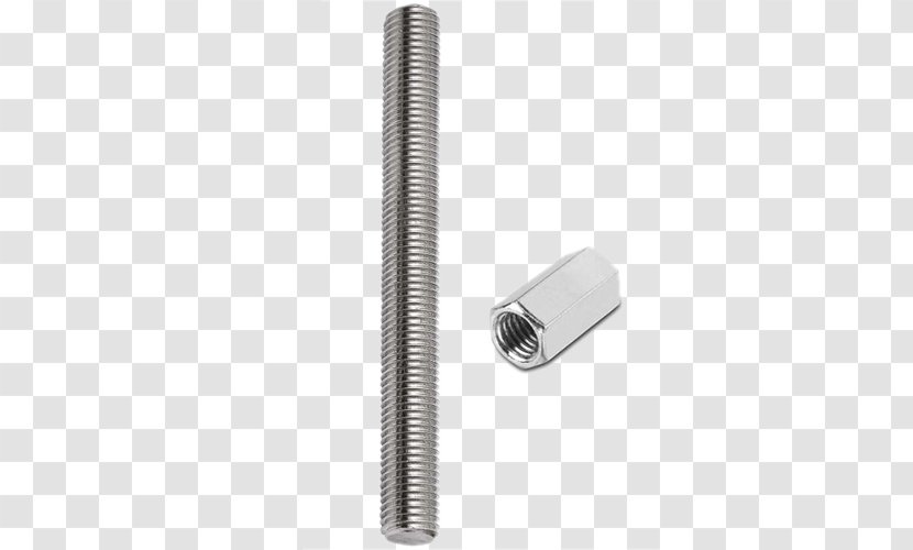 Fastener Coupling Nut Threaded Rod Screw Thread - Bed Frame Transparent PNG