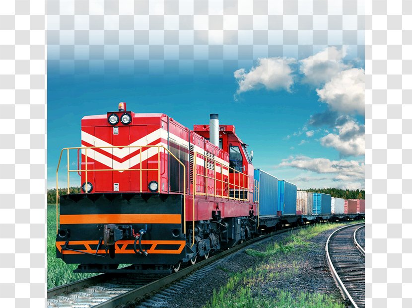 Rail Transport Train Freight Logistics Transparent PNG
