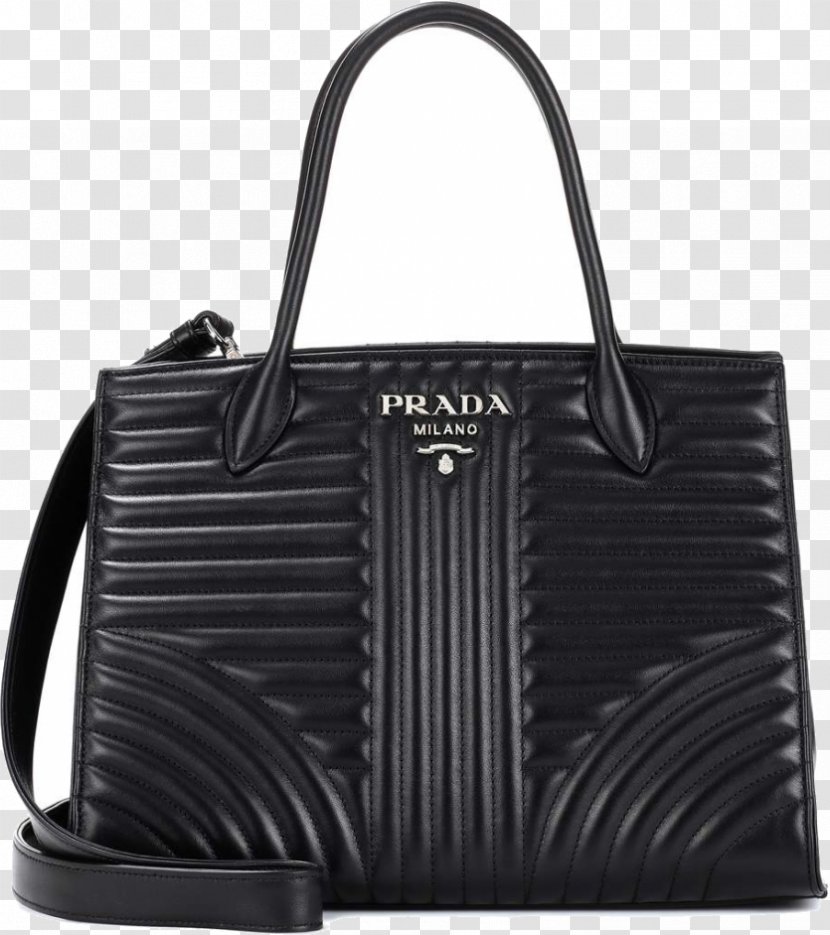 Prada Handbag Fashion Tote Bag - Black And White Transparent PNG