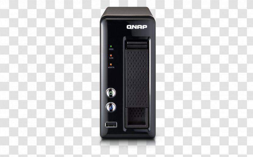 Network Storage Systems QNAP Systems, Inc. TS-121 Turbo NAS Server - Electronics - SATA 3Gb/s Data EXTRA Computer TS-121Computer Transparent PNG
