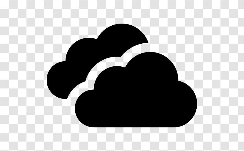 Cloud Download Clip Art - Black And White - Stormy Transparent PNG