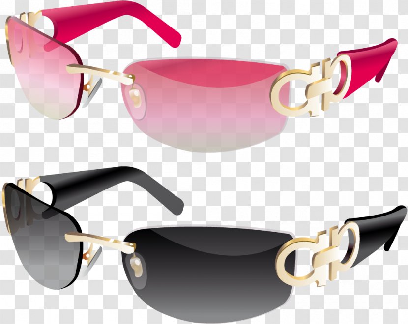 Vector Graphics Illustration Sunglasses Clip Art - Pink Transparent PNG
