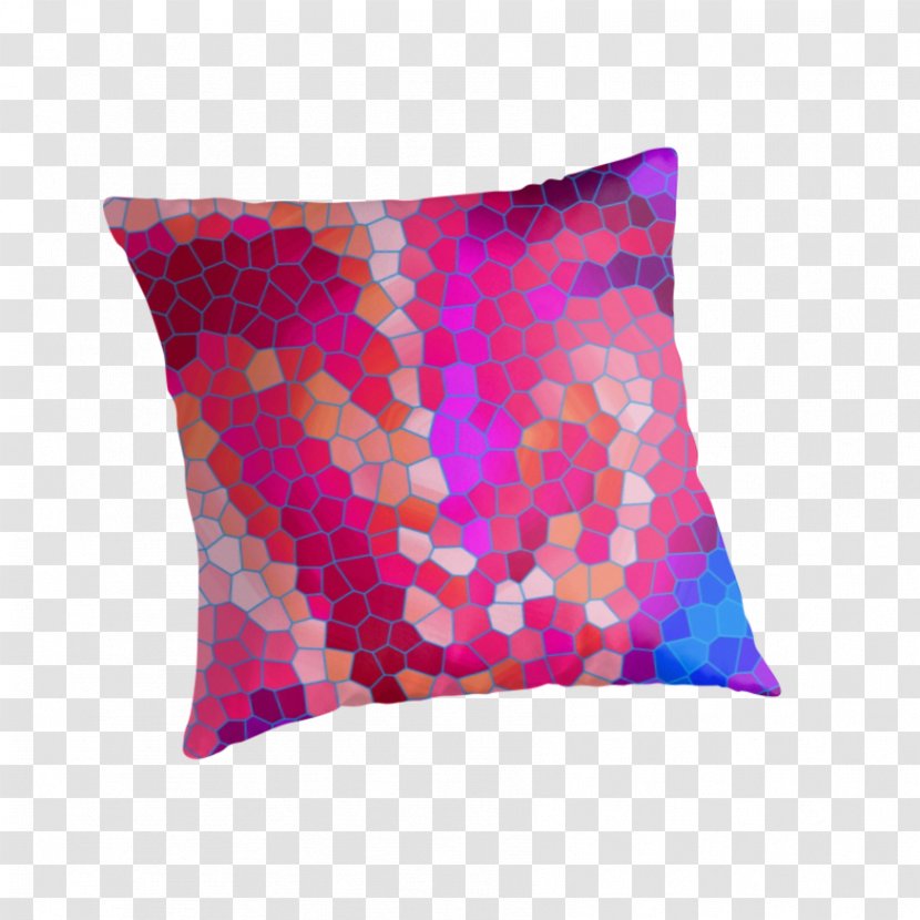 Android Google Play Throw Pillows - Violet - Blue Pink Pattern Transparent PNG