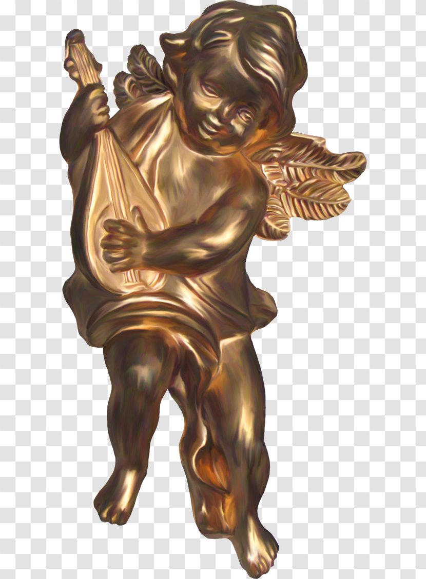 Statue Of Europe Bronze Sculpture Angels - Angel Transparent PNG
