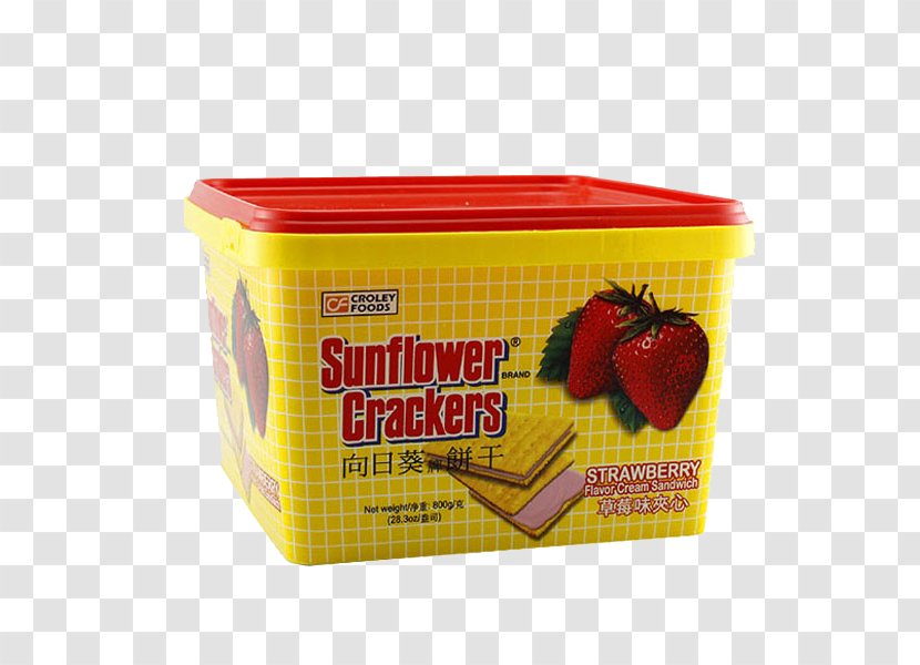 Common Sunflower Biscuit Graham Cracker Strawberry - Sandwich - Crackers Transparent PNG