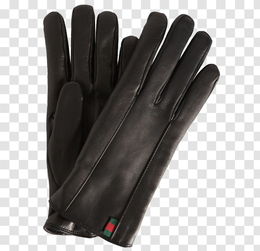 Cycling Glove Google Images Wool - Black - Leather Warm Gloves Transparent PNG