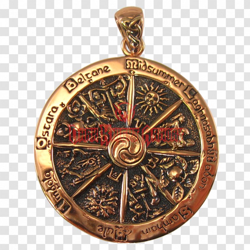 Locket Charms & Pendants Pocket Watch Gold Jewellery - Wheel Of The Year Transparent PNG