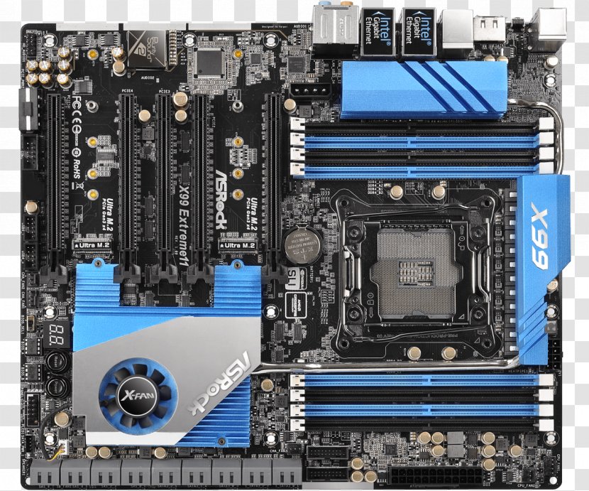 ASRock X99 Extreme11 LGA 2011-v3 Intel SATA 6Gb/s USB 3.0 Extended ATX Motherboard - Atx Transparent PNG