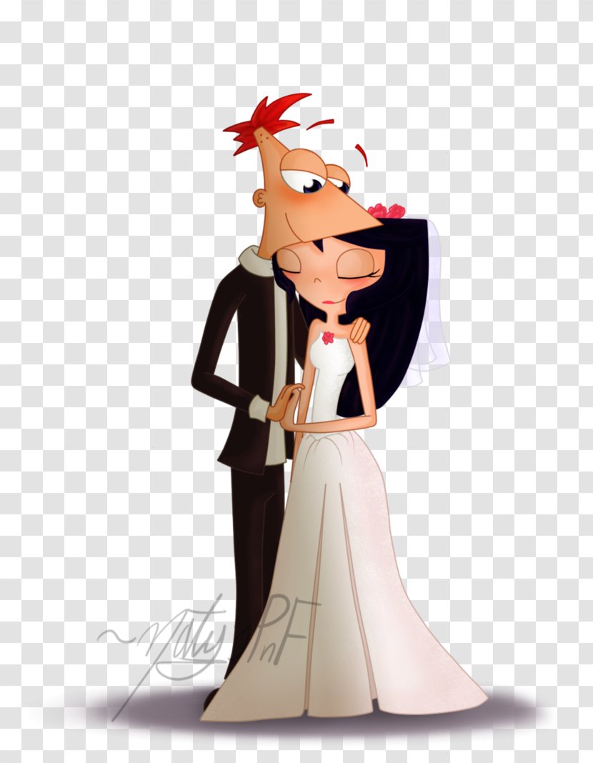 Phineas Flynn Isabella Garcia-Shapiro Dr. Heinz Doofenshmirtz Perry The Platypus Candace - Heart - Wedding Transparent PNG