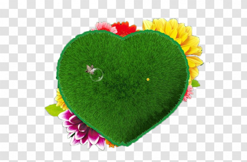 Heart Green - Grass Transparent PNG