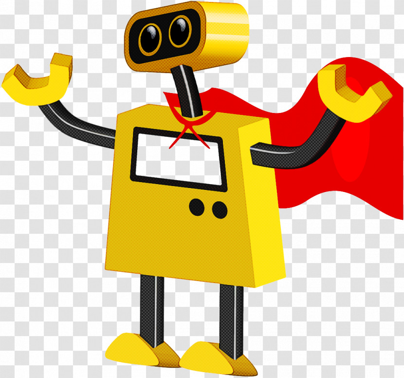 Yellow Cartoon Machine Technology Robot Transparent PNG
