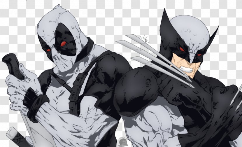 Deadpool Wolverine Professor X Cable X-Force - Xmen Origins - Dual Sword Transparent PNG