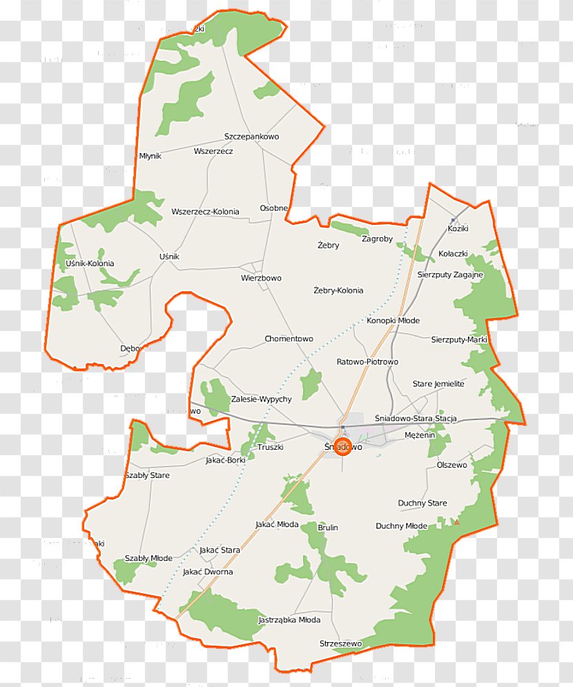Śniadowo, Podlaskie Voivodeship Stara Jakać Grabowo, Łomża County Zagroby, Chomentowo - Land Lot - Map Transparent PNG