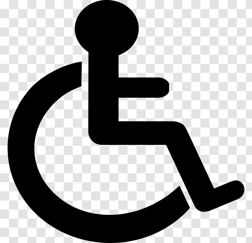 Disability Disabled Parking Permit Sign Wheelchair Clip Art - Area Transparent PNG