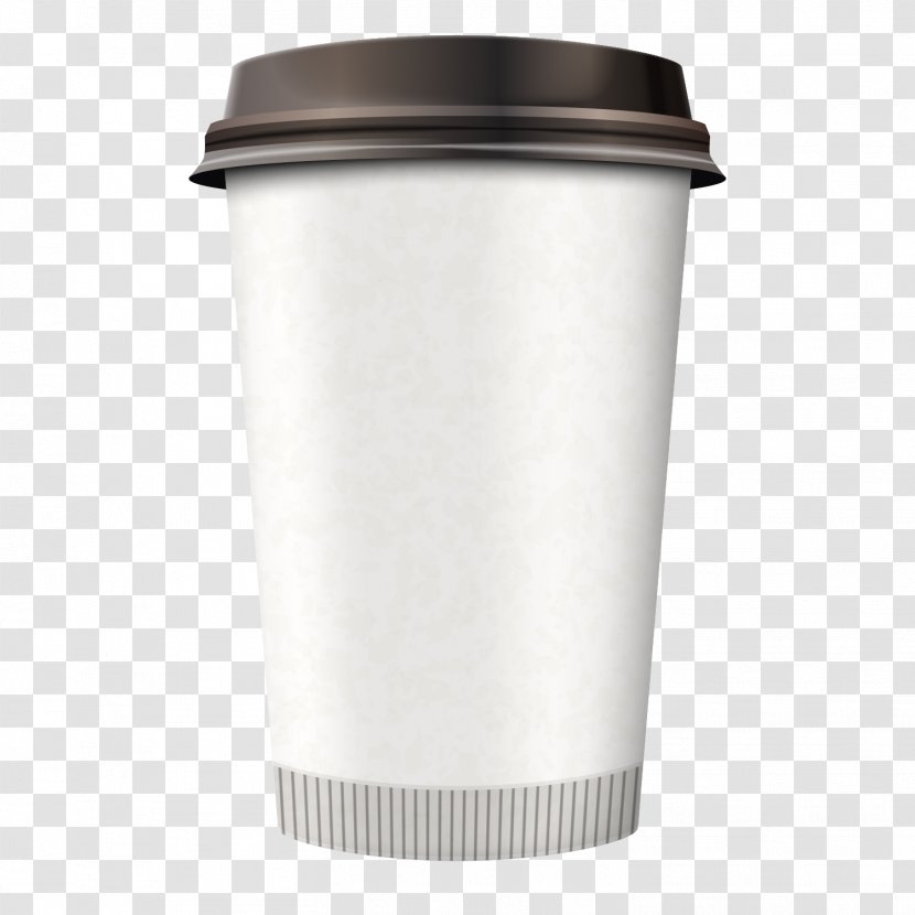 Coffee Cup Tea Paper - Disposable - Restaurant With Green Cups Transparent PNG
