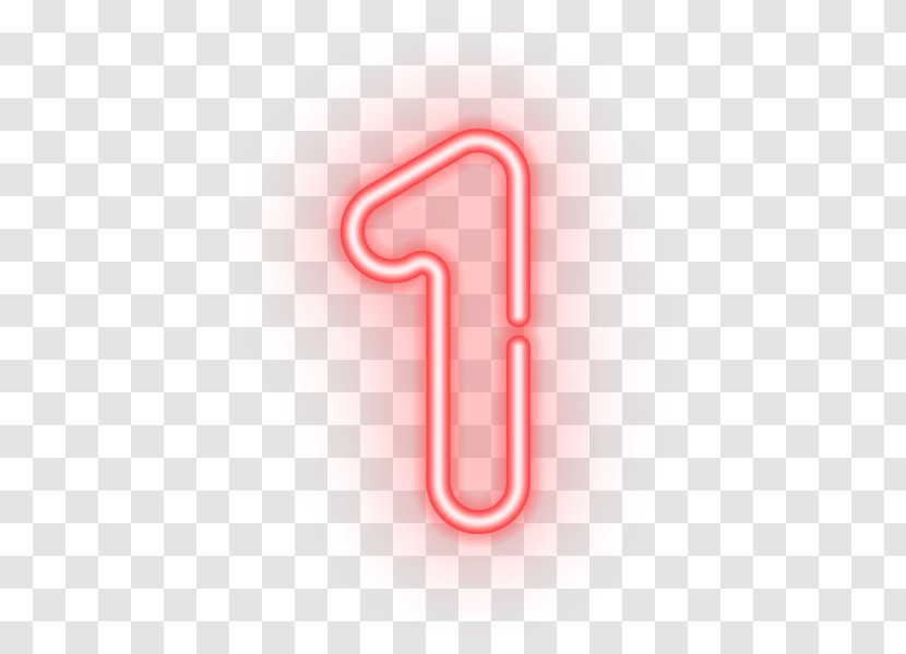 Neon - Letter - Number Transparent PNG