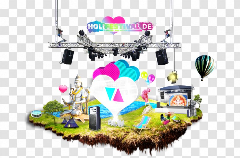 Holi Festival Spring Party Recreation - Toy Transparent PNG