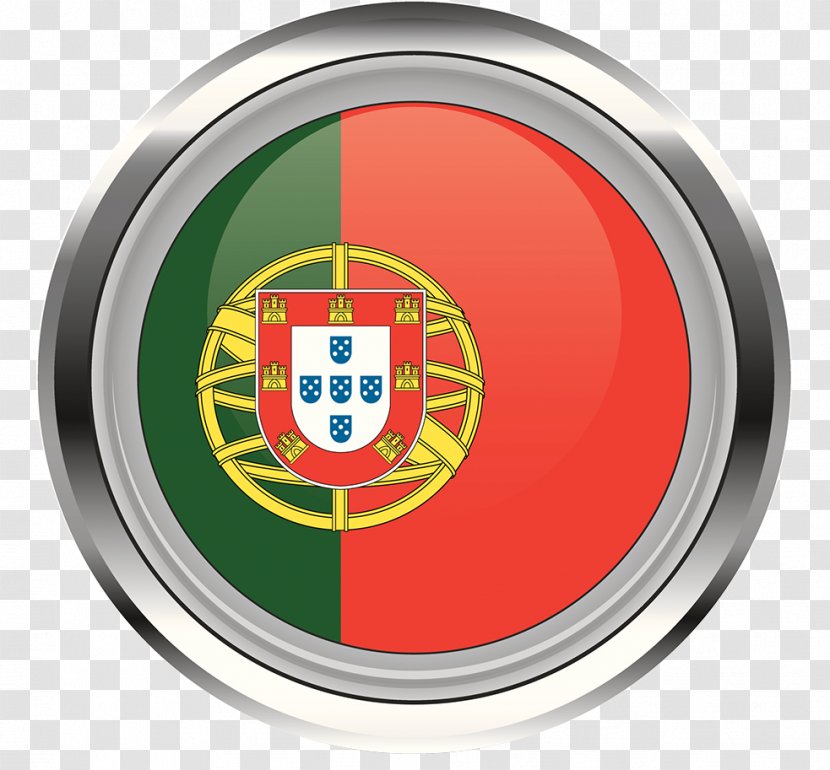 Flag Of Portugal T-shirt Flags The World - Portuguese Metal Circle Icon Transparent PNG