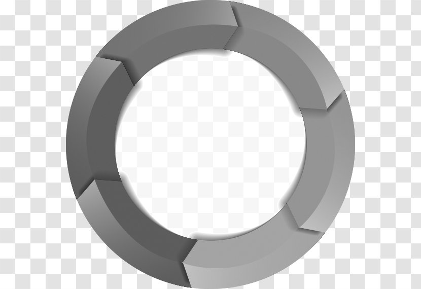 Circle Angle Rim Wheel - Silver Transparent PNG