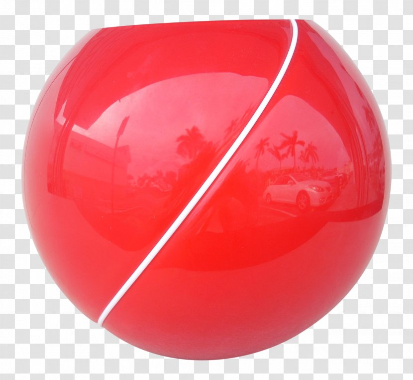 Red Glass Ball Vase Sphere - Winter Transparent PNG