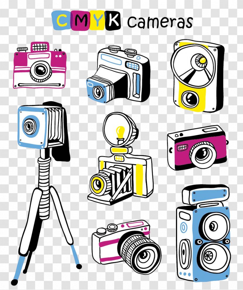 Photographic Film Camera Cartoon - Logo Transparent PNG