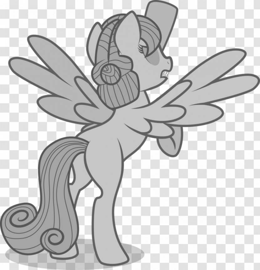 Drawing Line Art Weeping Angel Clip - Horse Like Mammal - Cliparts Transparent PNG