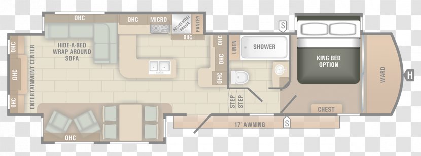 SEVEN O'S RV SALES Campervans Caravan Floor Plan Trailer - Travel - Bed Transparent PNG