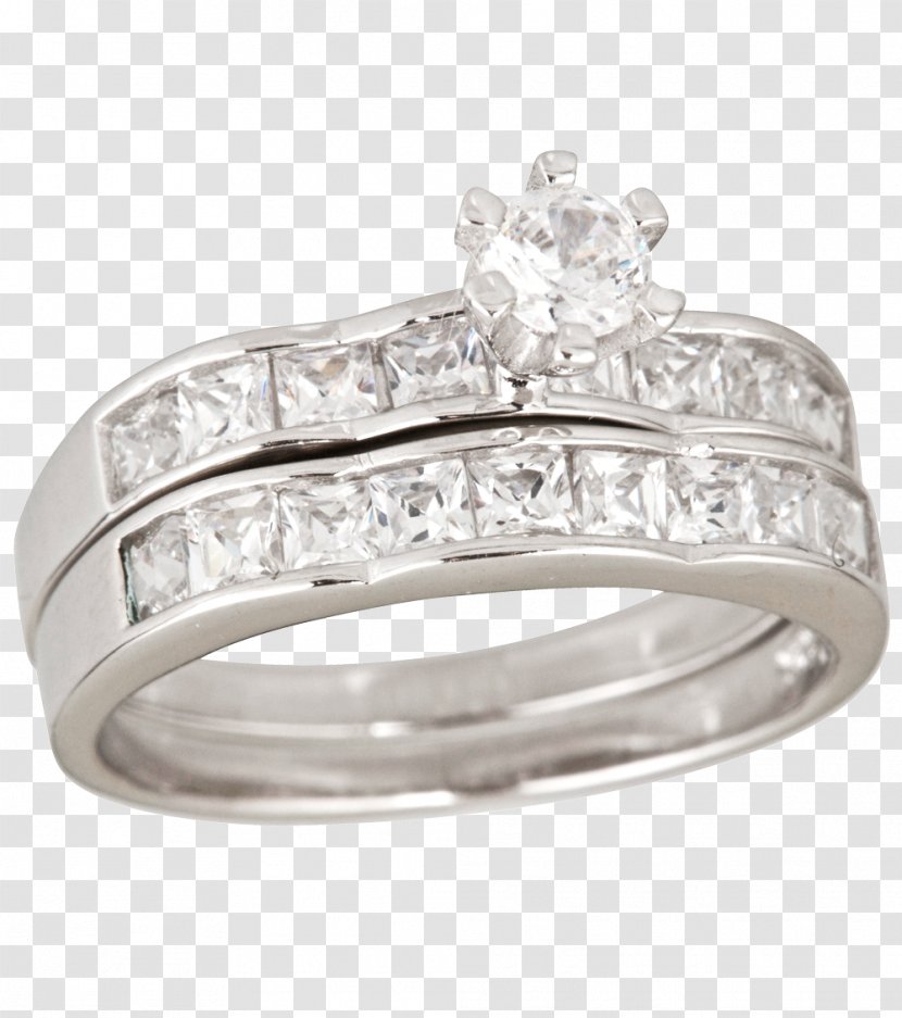 Wedding Ring Jewellery Silver Engagement - Rings Transparent PNG