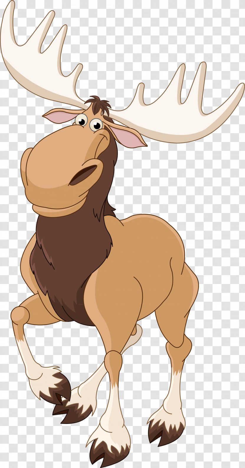 Elk Moose Deer Clip Art - Fictional Character Transparent PNG