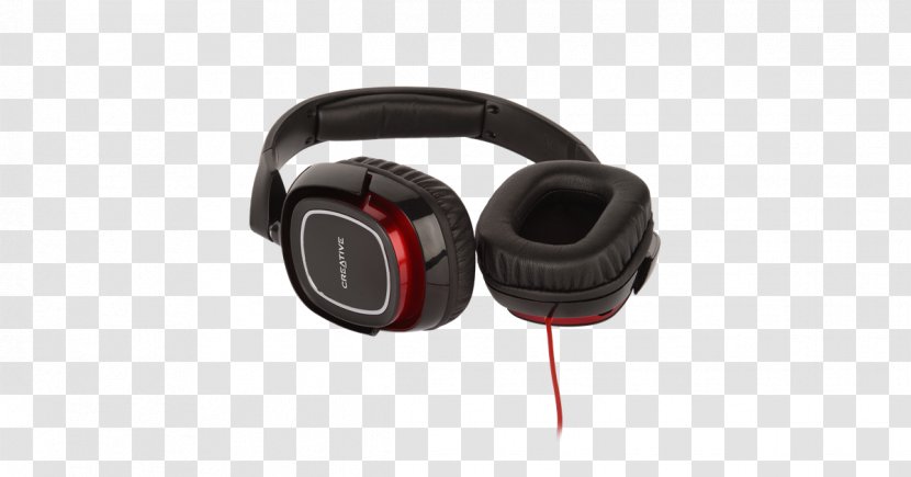 Headphones Microphone Headset Creative Labs - Electronic Device - Panels Transparent PNG
