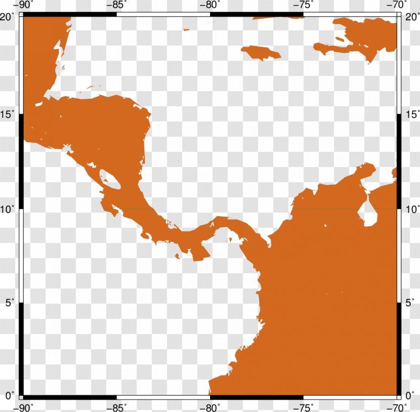 Caribbean Map Royalty-free - Blank Transparent PNG