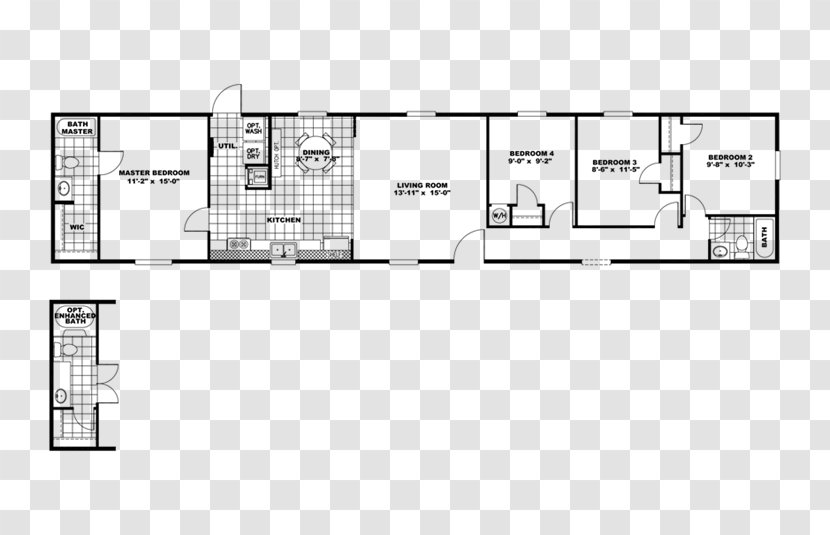 Floor Plan Clayton Homes Bedroom - Area - Home Transparent PNG