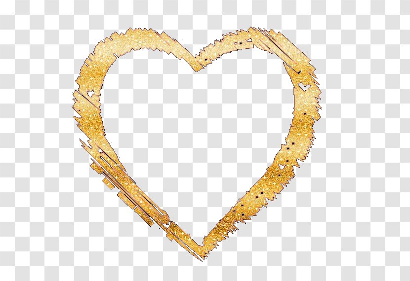Heart Desktop Wallpaper Gold Clip Art - Body Jewelry - Glitter Transparent PNG