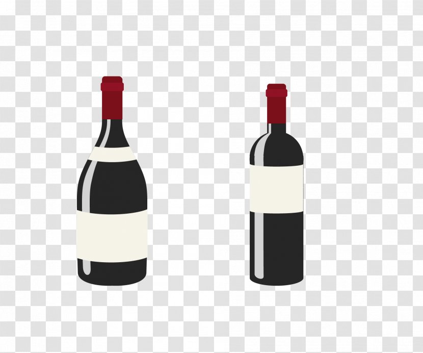 Red Wine Bottle - Glass Transparent PNG