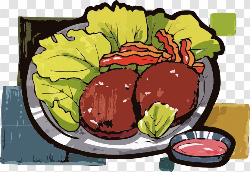 Food Cartoon Illustration - Gastronomy - Menu Element Vector Transparent PNG