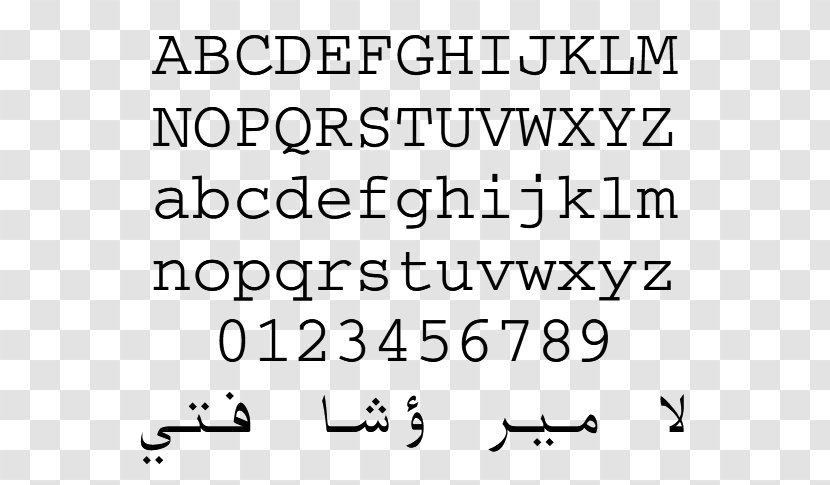 Handwriting Courier Typeface Typography Font - Typewriter - Arabic Fonts Transparent PNG