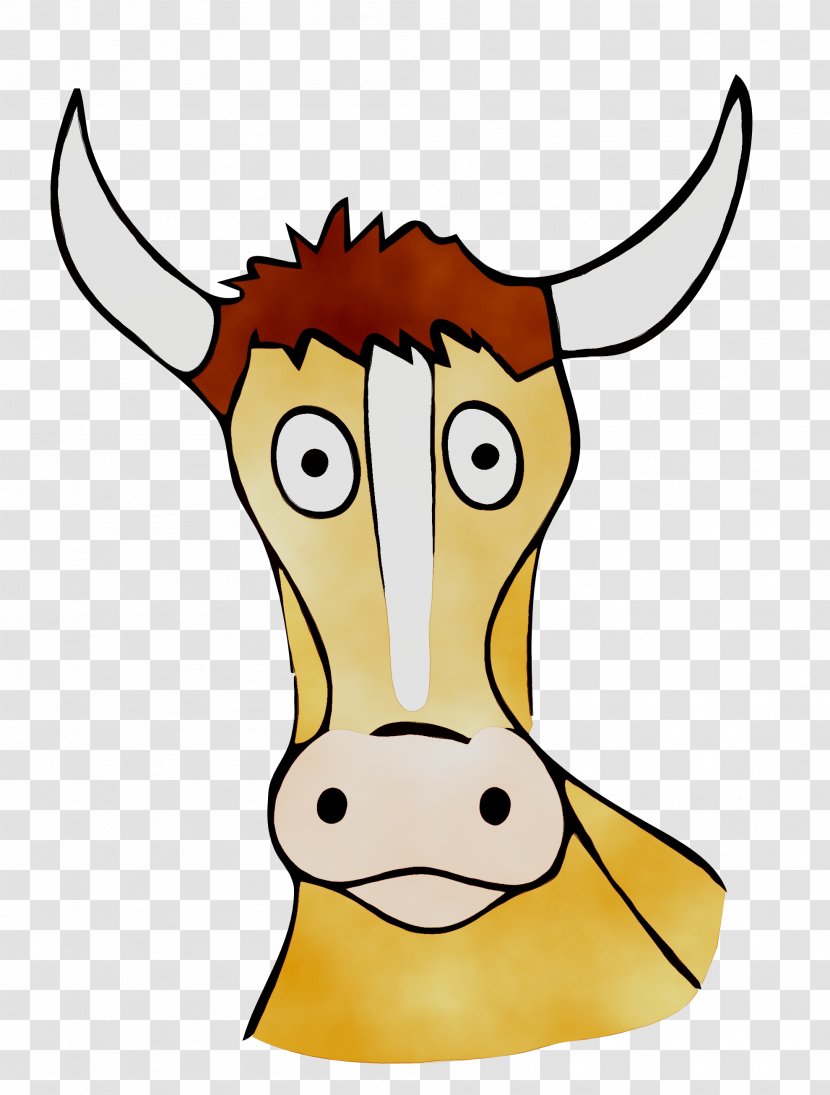 Cattle Clip Art Giraffe Snout Beak - Cowgoat Family - Working Animal Transparent PNG