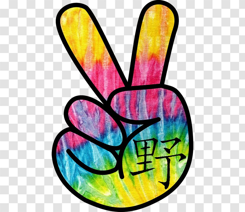 Peace Symbols Hippie Clip Art V Sign - Hippies Transparent PNG
