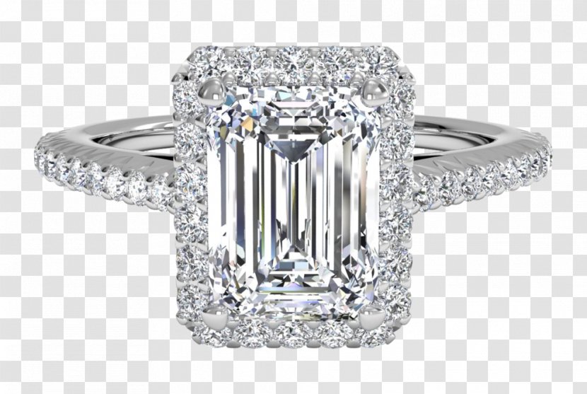 Gemological Institute Of America Diamond Cut Engagement Ring Emerald - Solitaire Transparent PNG