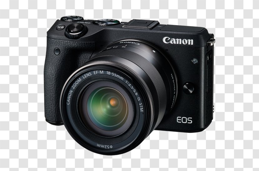 Canon EOS M3 EF-M 18–55mm Lens M10 EF-S Camera - Eos Transparent PNG