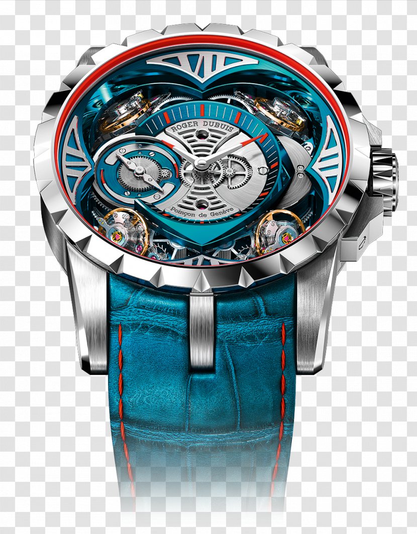 Watchtime Roger Dubuis Clock Watch Strap - Aqua Transparent PNG
